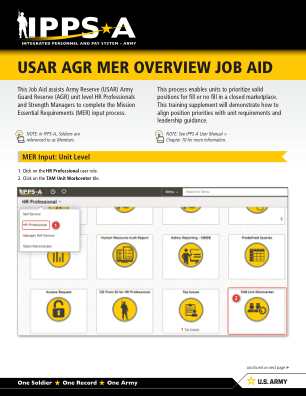 usar agr mer 概览工作帮助 - IPPS-A - Army.mil